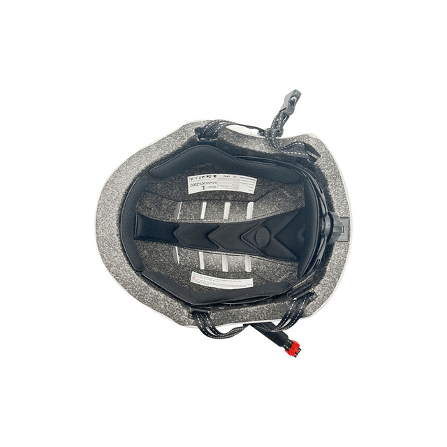 Casque trottinette blanc avec LED