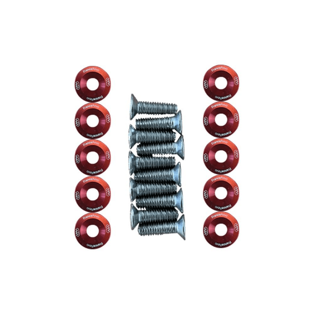 Rondelles de deck x10 (8 couleurs) (Rouge)