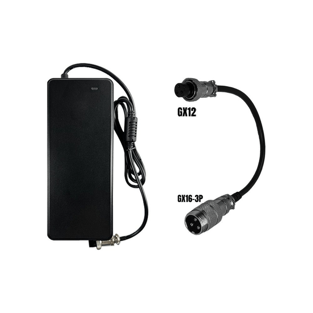 PACK Chargeur 48V ➡️ 54.6V / 2A (Connecteur GX12-3P)
