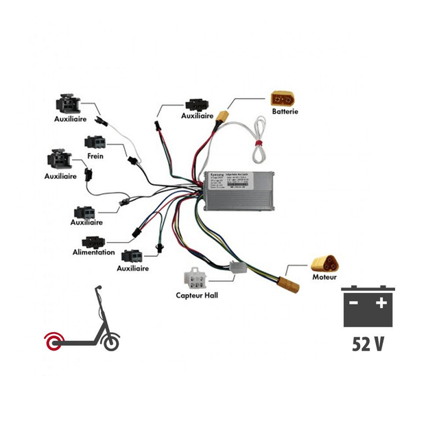 Controleur avant ou arrière 52V pour Z8X (Arrière (B) )
