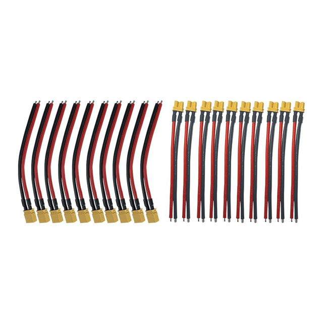 Pack Prises XT30 Avec Cables  X10 males + X10 femelles