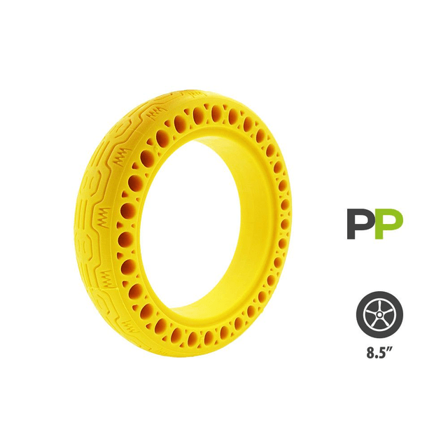 Pneu plein jaune 8,5x2
