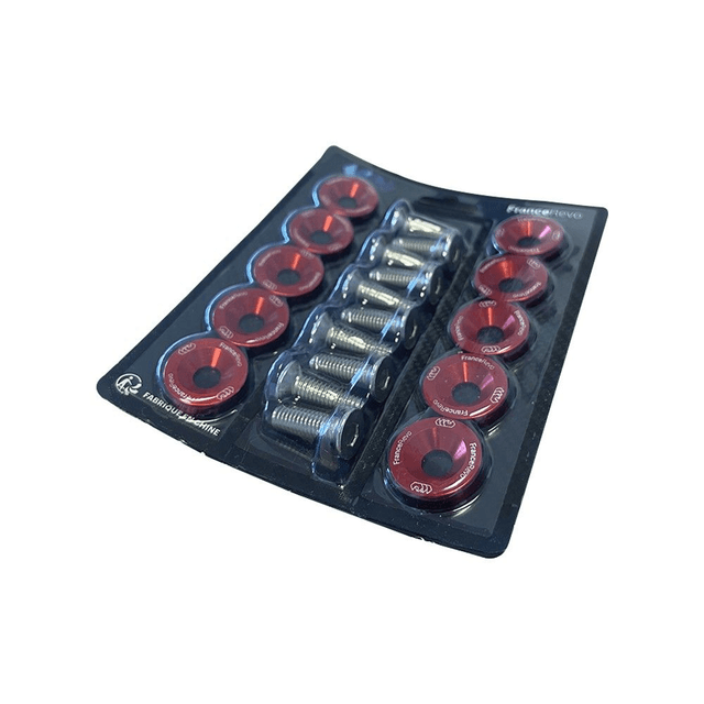 Rondelles de deck x10 (8 couleurs) (Rouge)