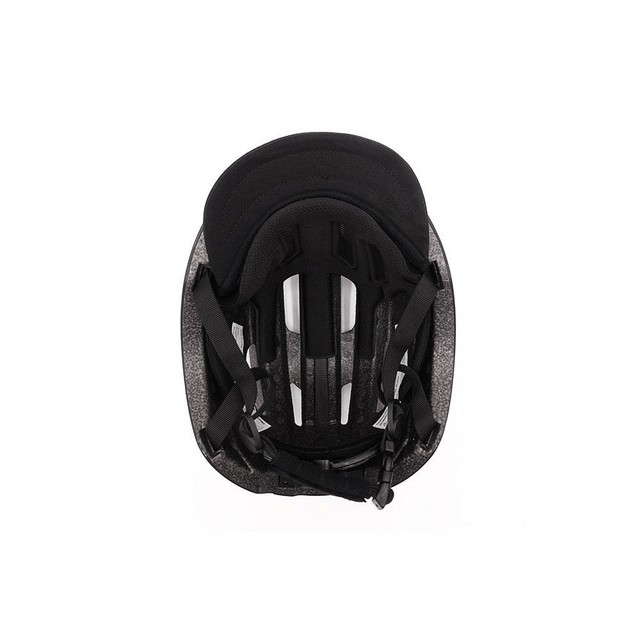 Casque velo / trottinette noir avec LED et telecommande guidon
