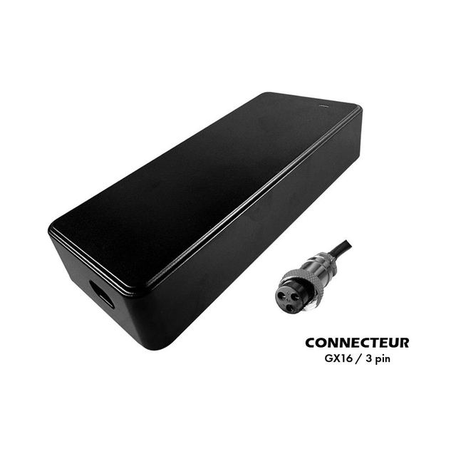 PACK Chargeur 48V ➡️ 54.6V / 2A (Connecteur GX12-3P)