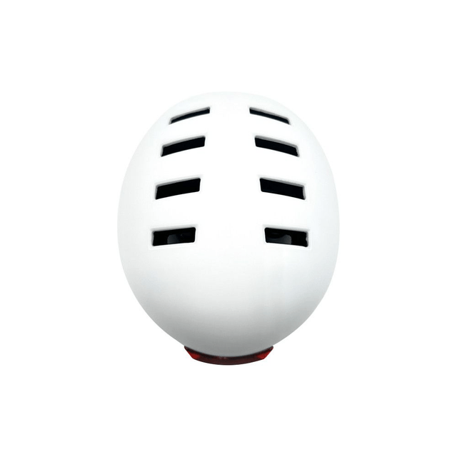 Casque trottinette blanc avec LED