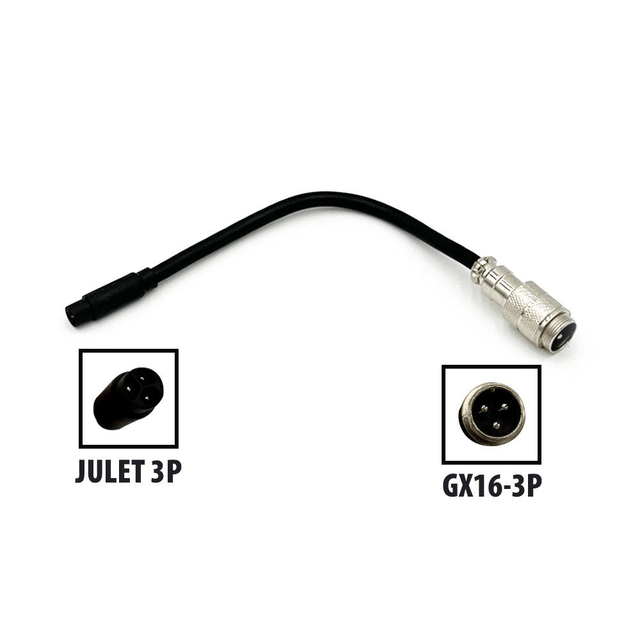 Adaptateur chargeur tous modèles (GX16 3P - Julet 3P)