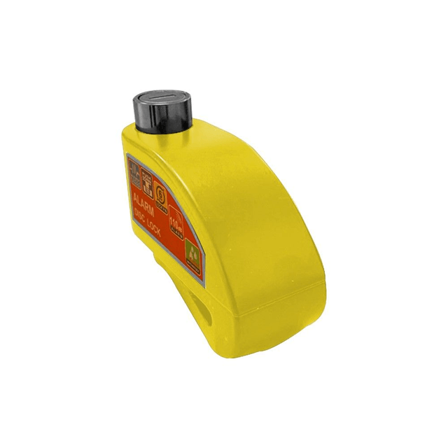 Antivol bloque disque alarme (Jaune)