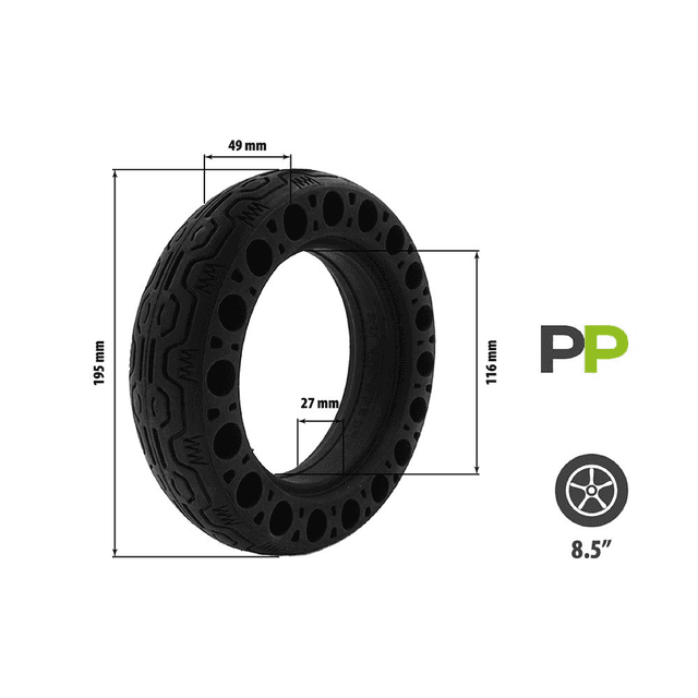 Pneu plein 8,5x2