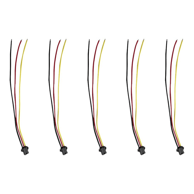 Prise JST 3 pin avec câble femelle x5