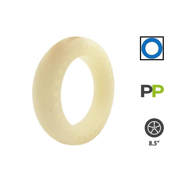 Pneu plein fluo Bleu 8,5x2